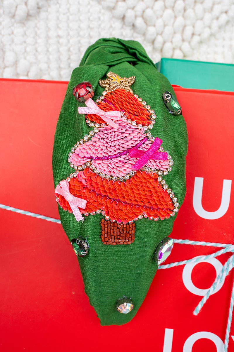 Viola Tree-mendous Green Knotted Headband