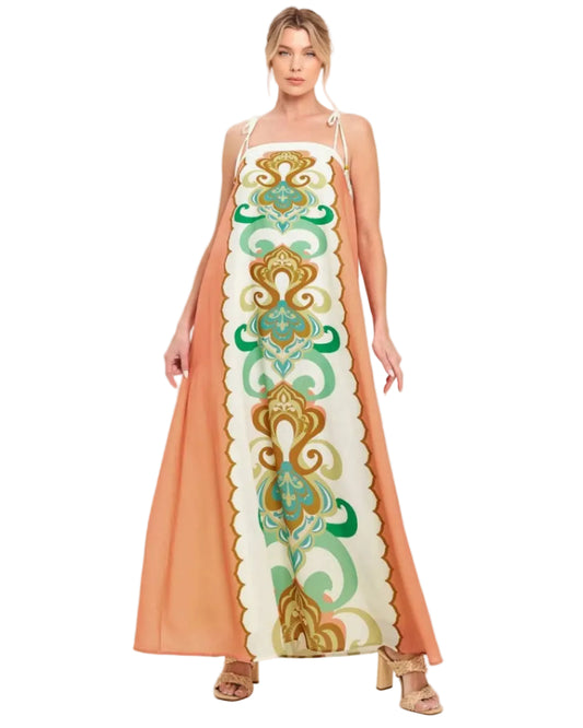 Resort Chic Printed Maxi Dress