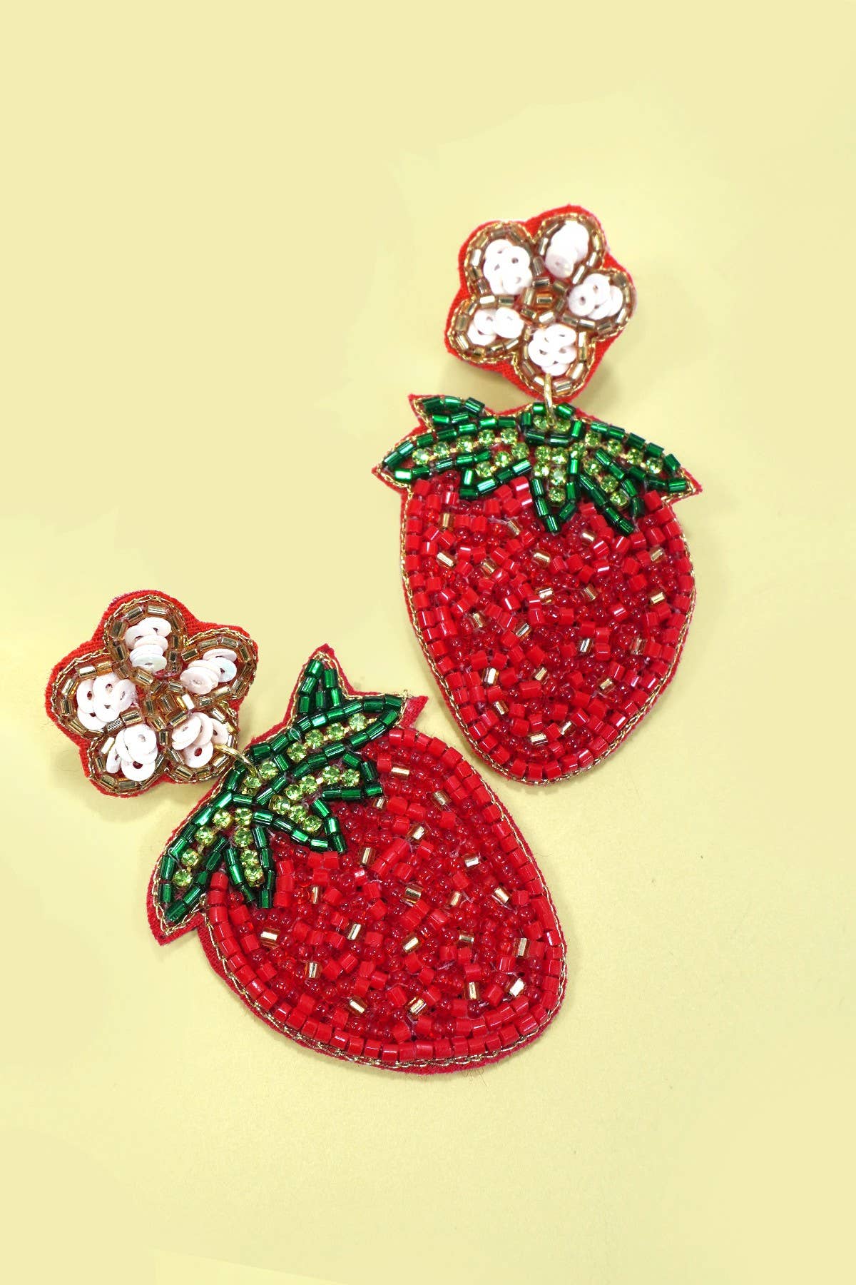 Strawberry Bead Earrings
