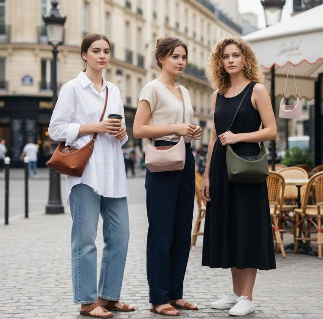 Nylon Zip Flap Closure Lightweight Crossbody Bag