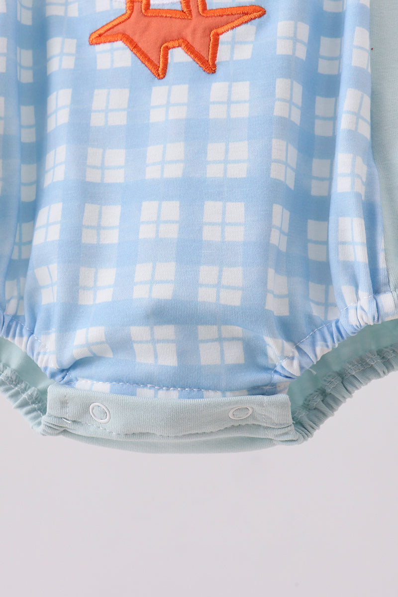 Blue Goose Appliqué Bubble