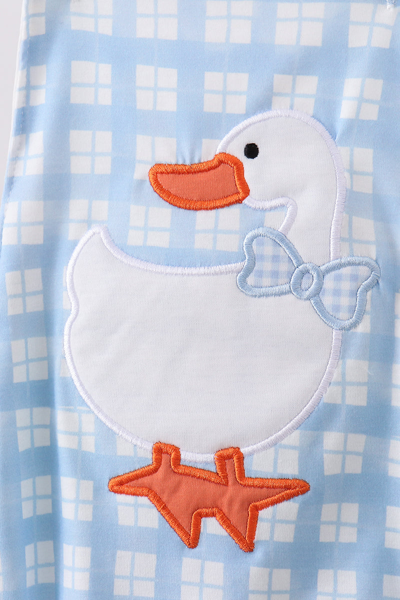 Blue Goose Appliqué Bubble
