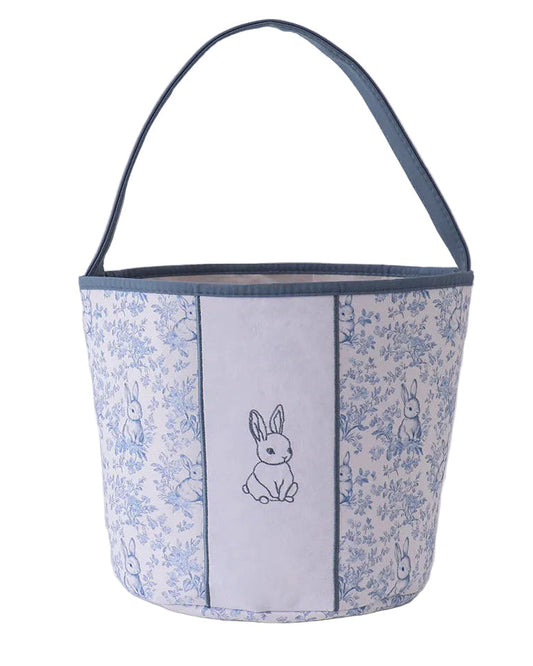 Blue Bunny Floral Basket