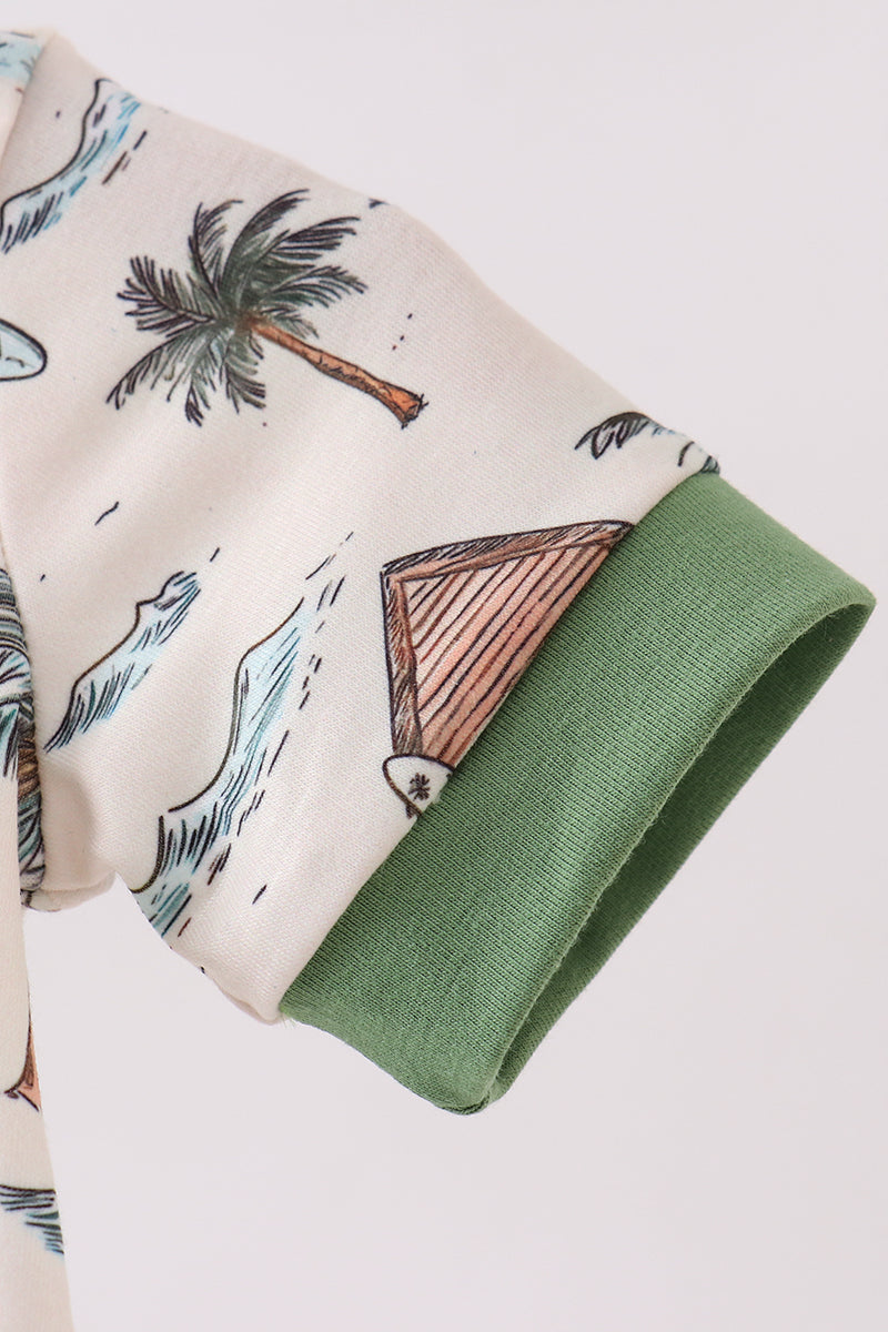 Boys Beach Print Bubble