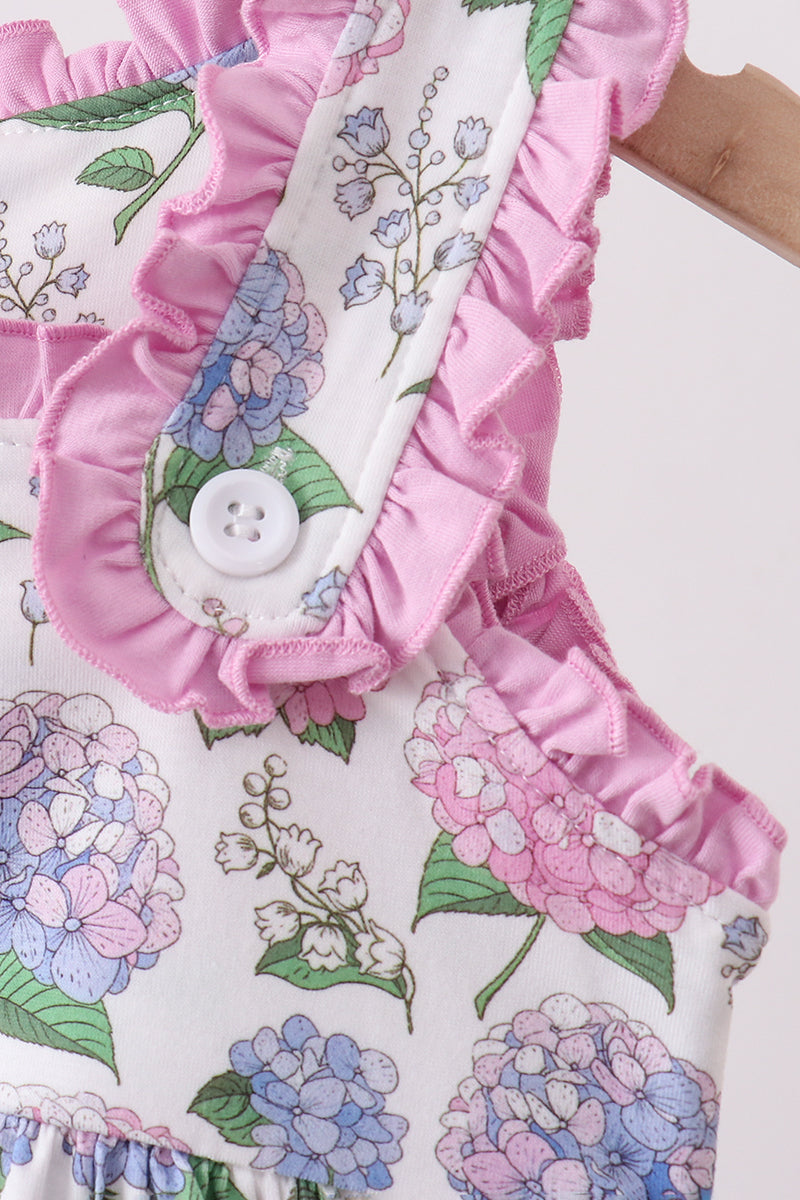 Summer Purple Hydrangea Dress