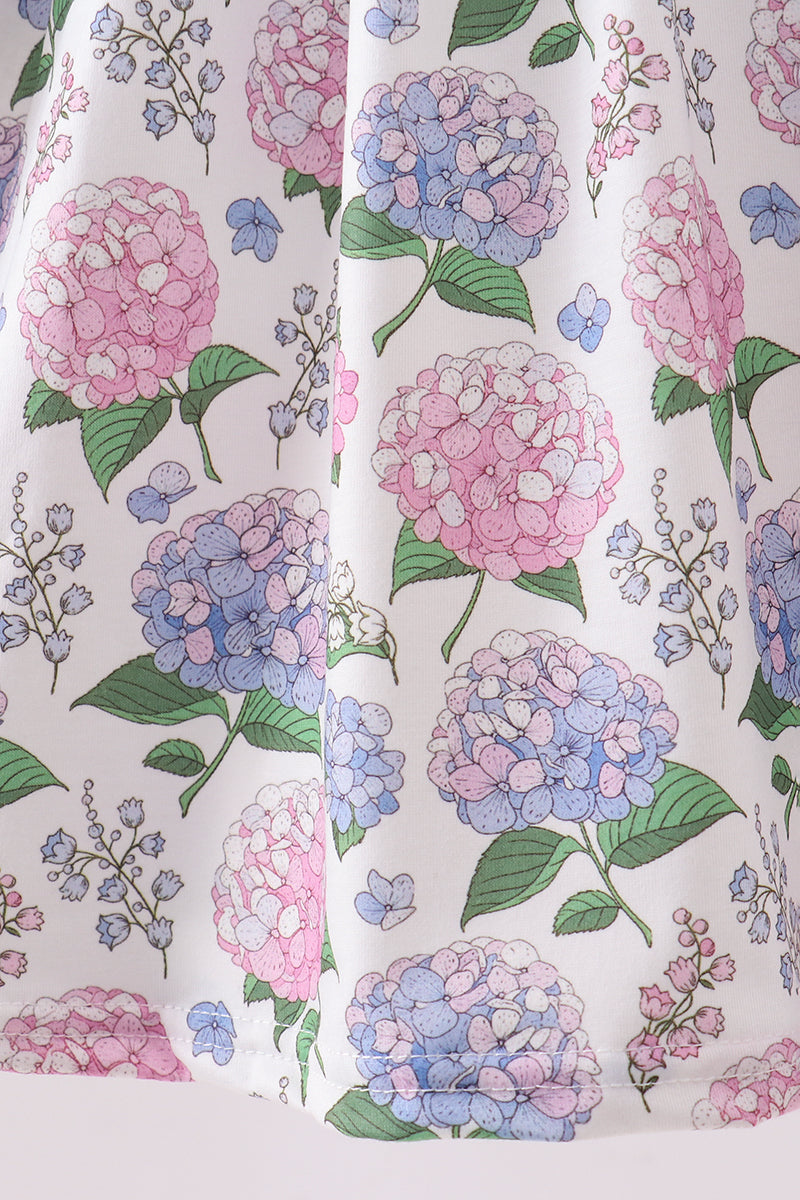 Summer Purple Hydrangea Dress