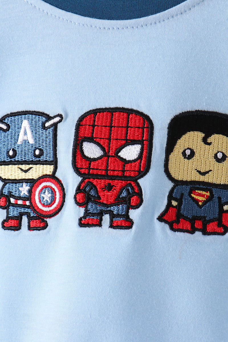 Blue Hero Embroidery Bubble