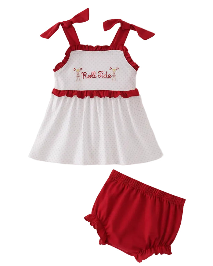 Red Alabama Roll Tide Bloomer Set