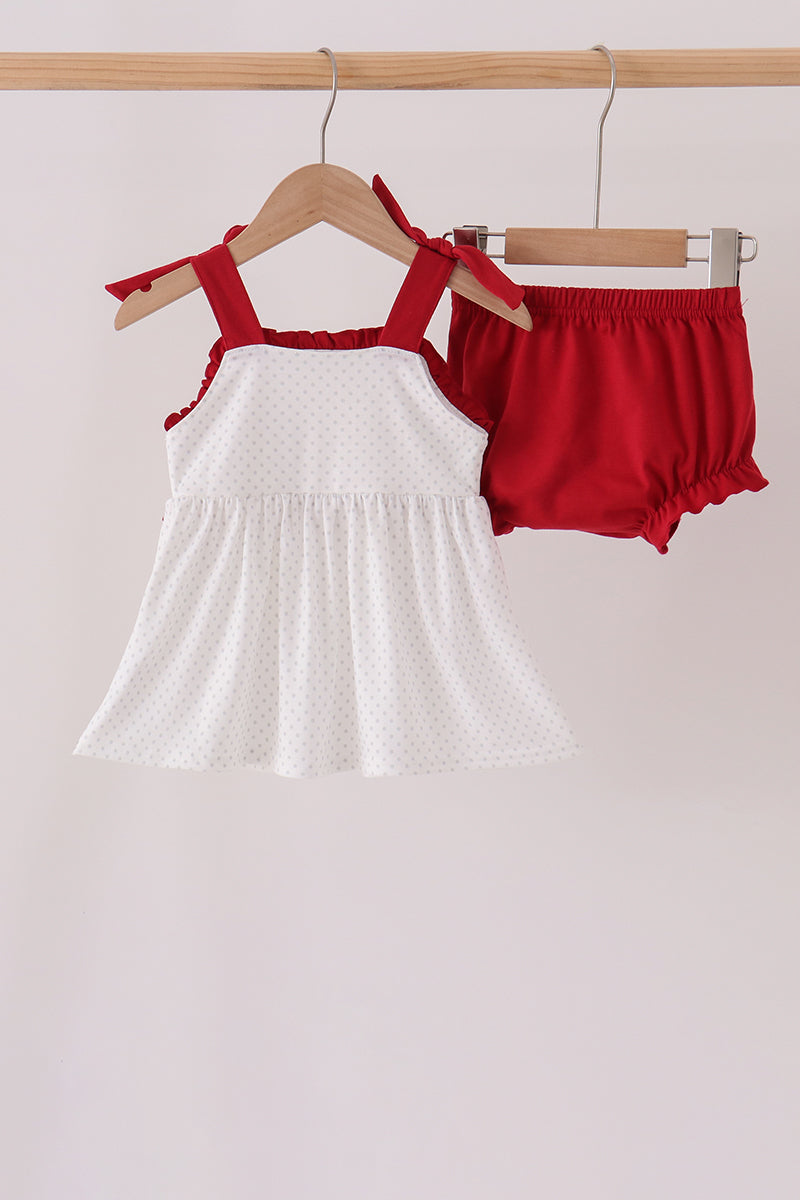 Red Alabama Roll Tide Bloomer Set
