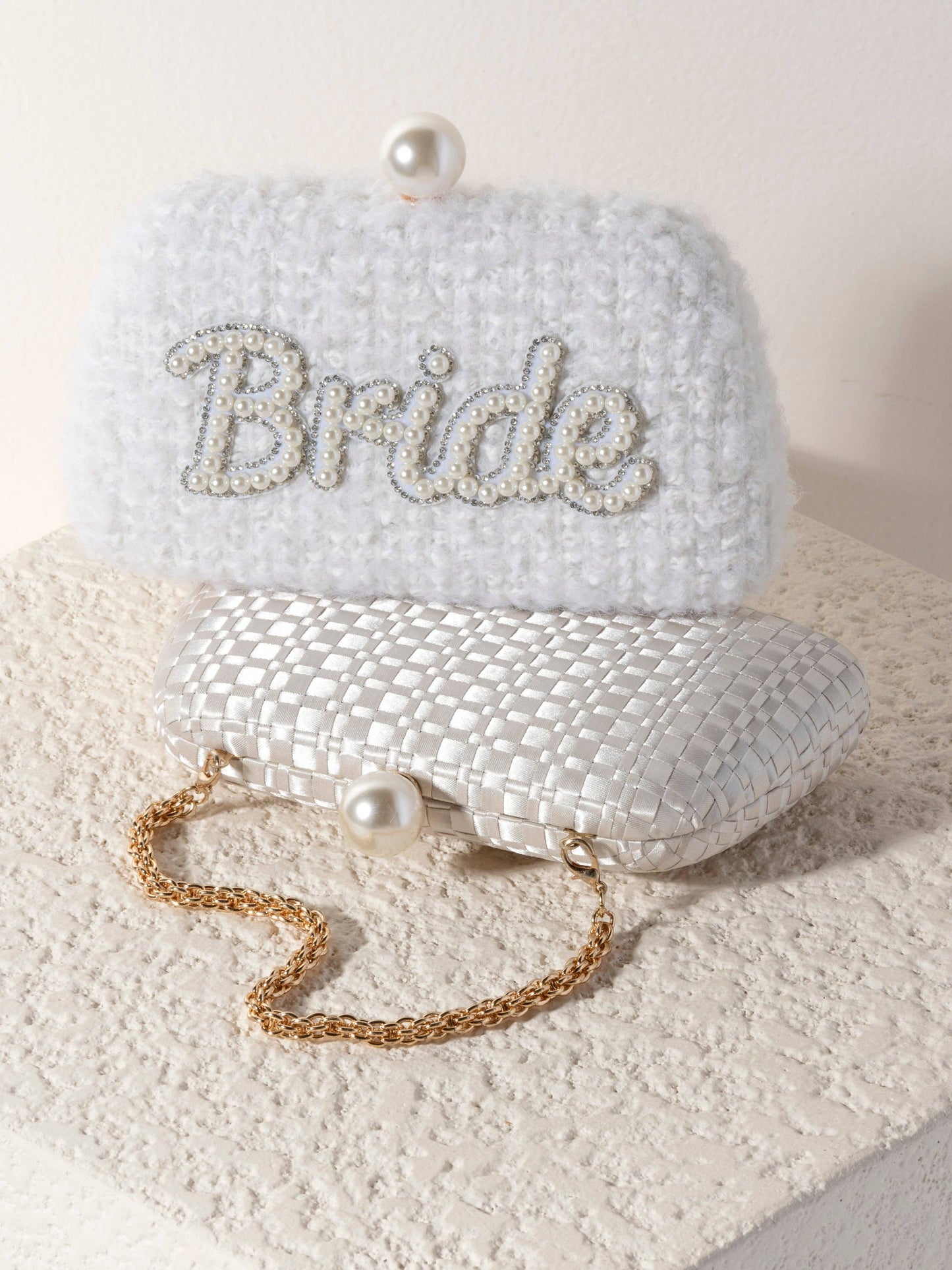 I'm The Bride Pearl Clutch
