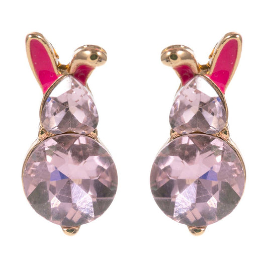 Pearly Easter Bunny Stud Earrings