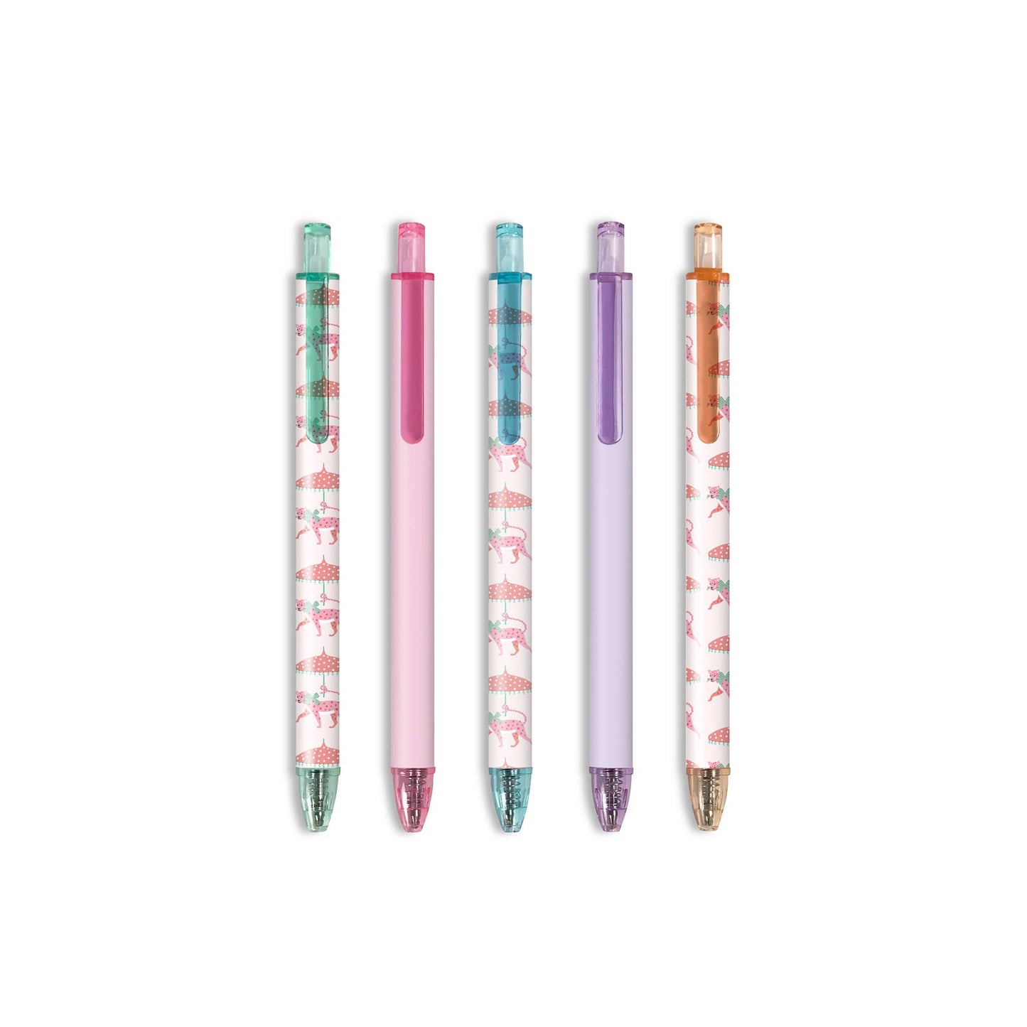 Leopard on Parade Soft-Touch Gel Pen Set