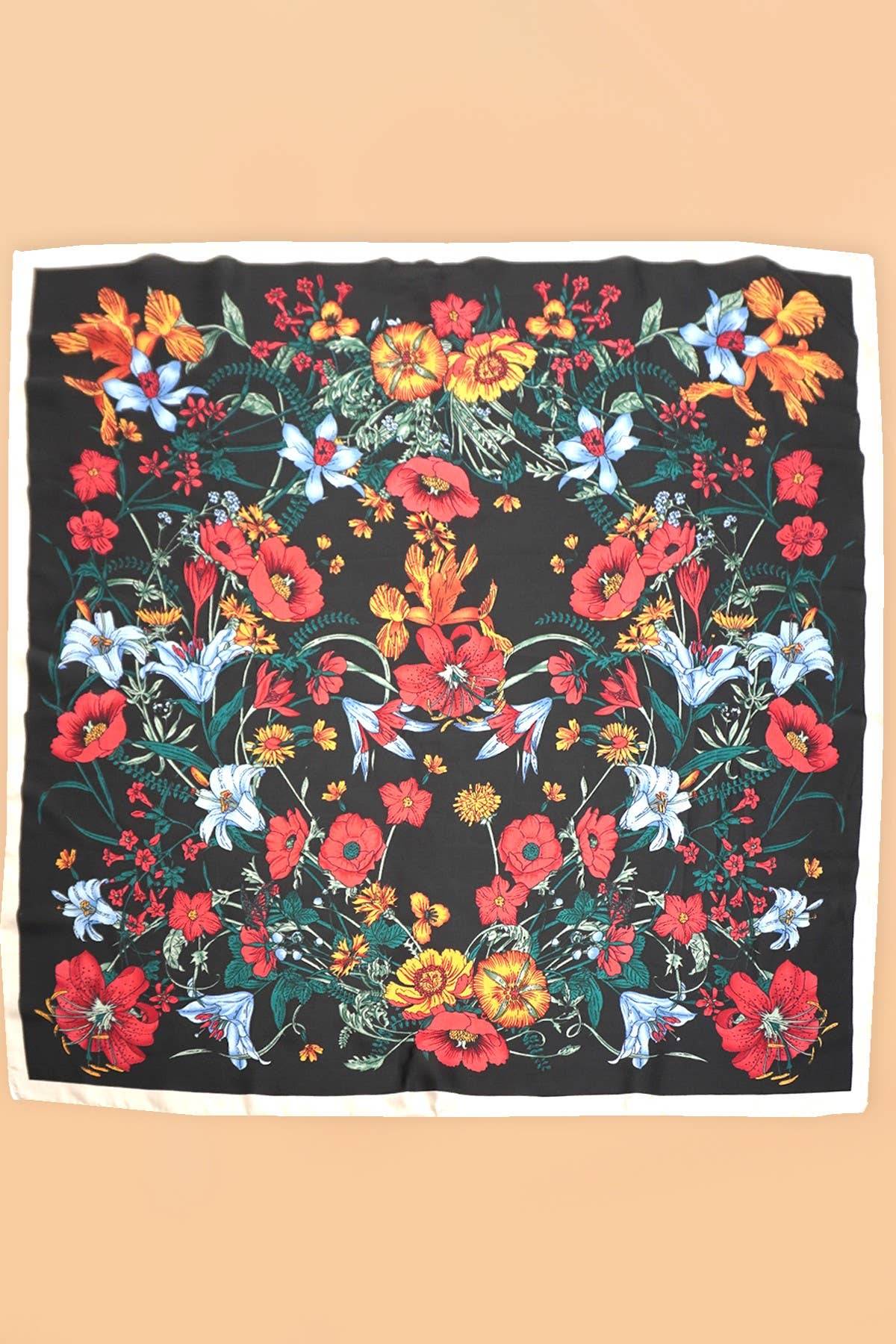 Large Print Floral Bandana Scarfs