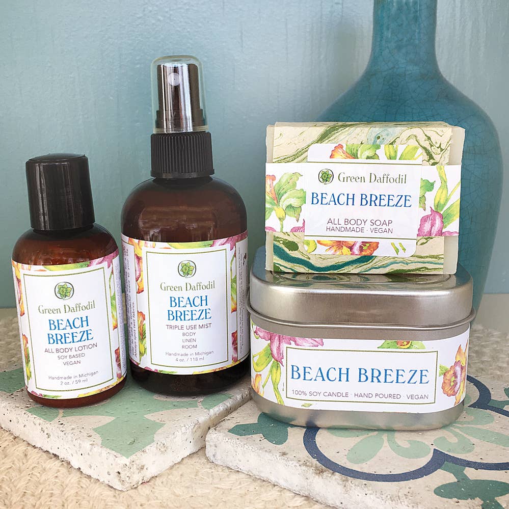 Beach Breeze Natural Handmade Bar Soap