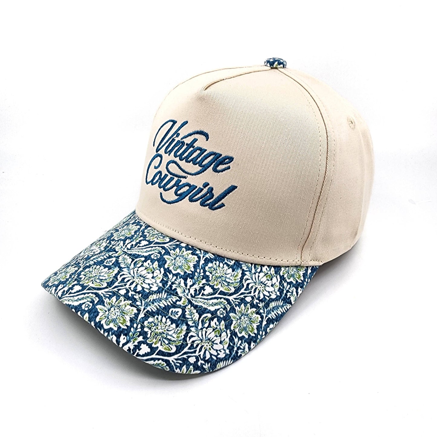 Vintage Cowgirl Embroidered Trucker Hat