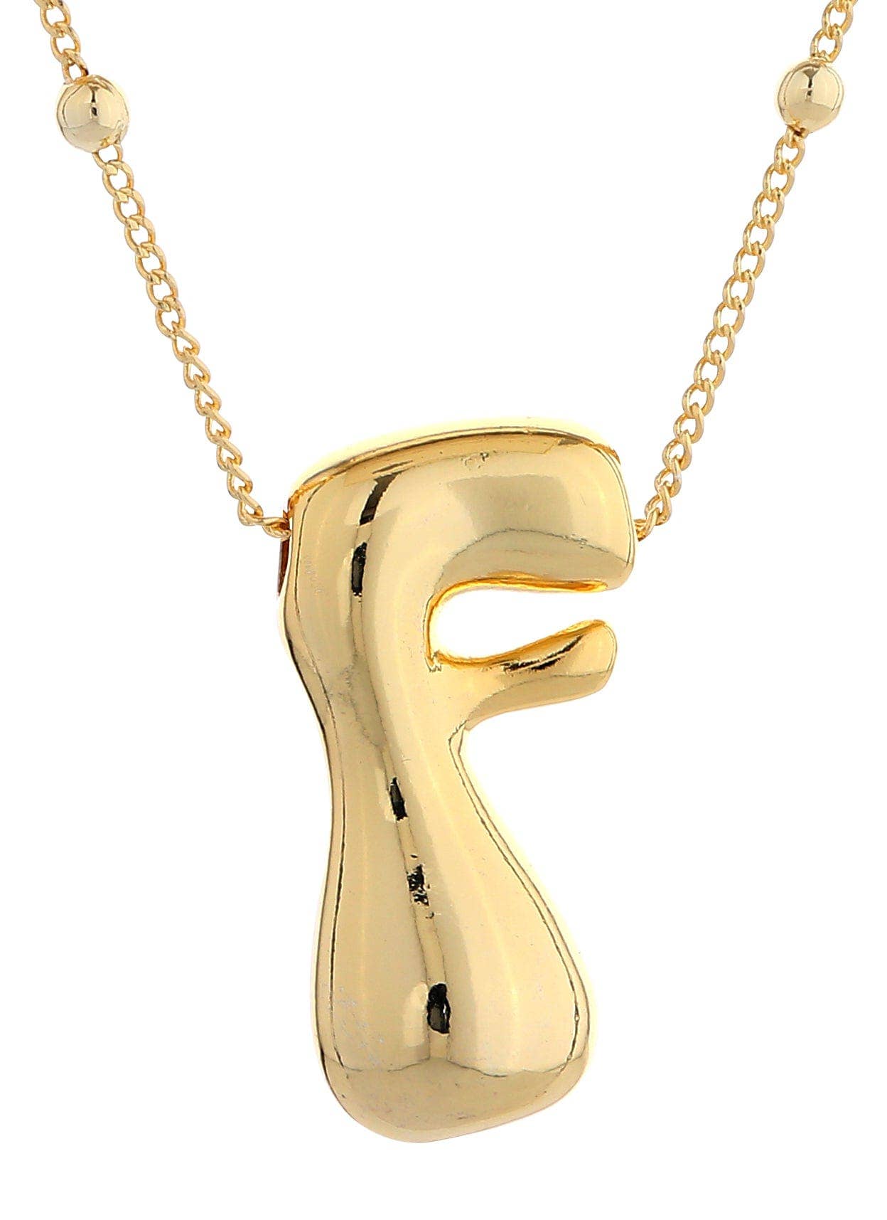 Bubble Initial Necklace