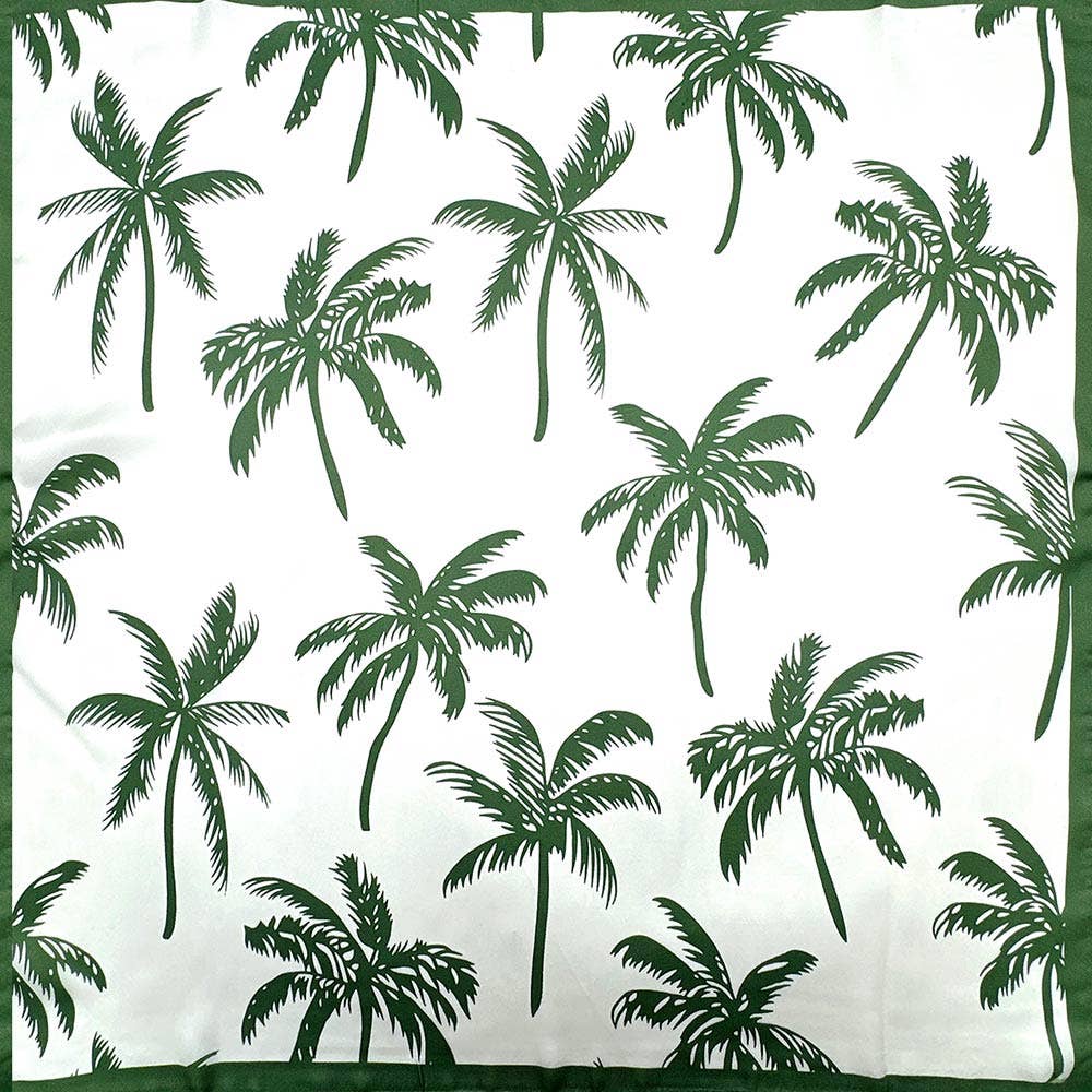 Palm Tree Printed Bandana Scarf
