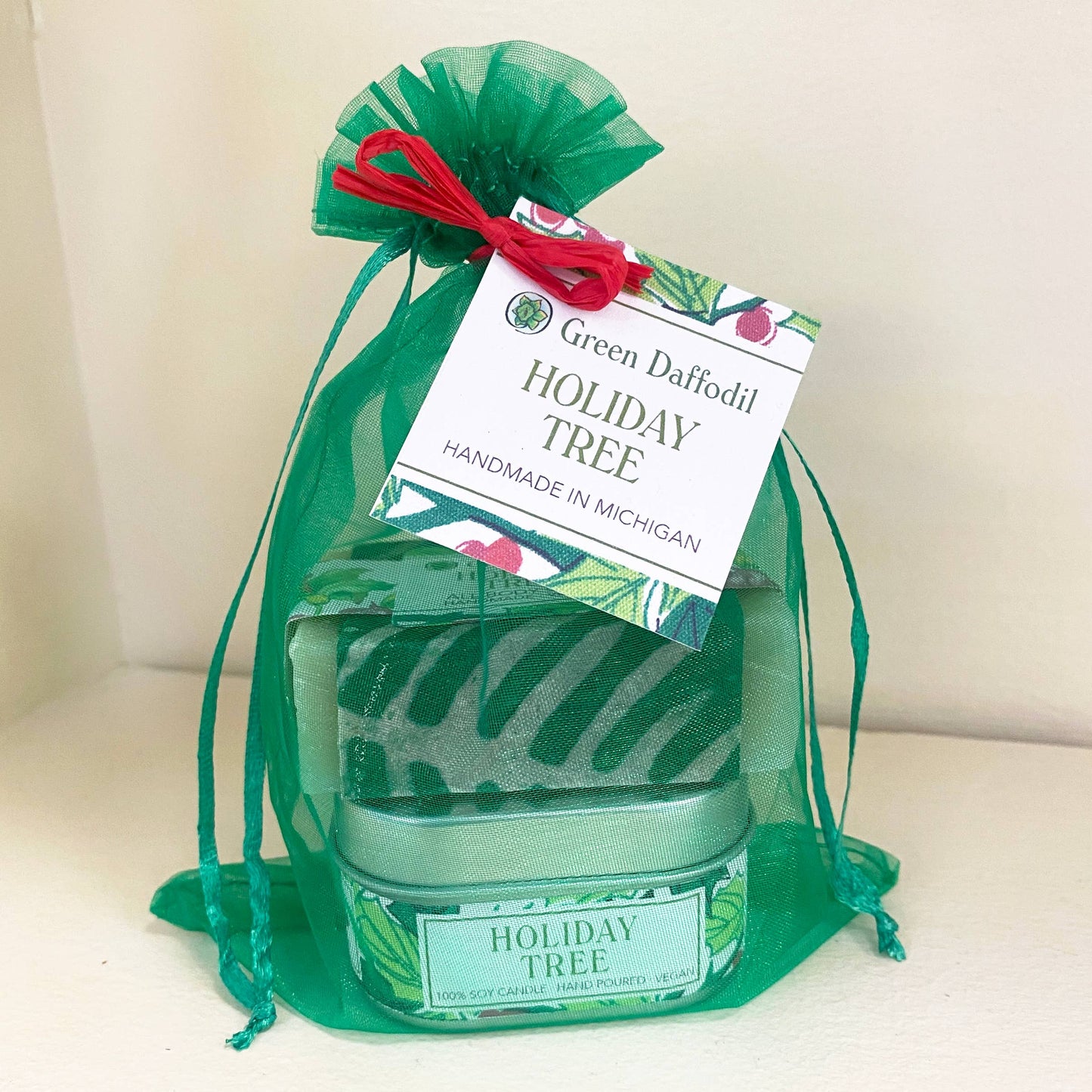 Holiday Tree Candle & Soap Holiday Gift Set