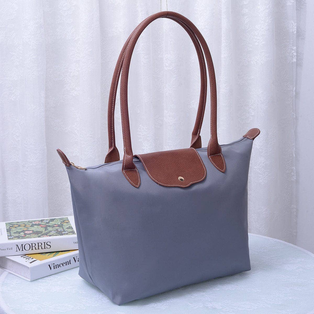Trendy Nylon Zip Tote