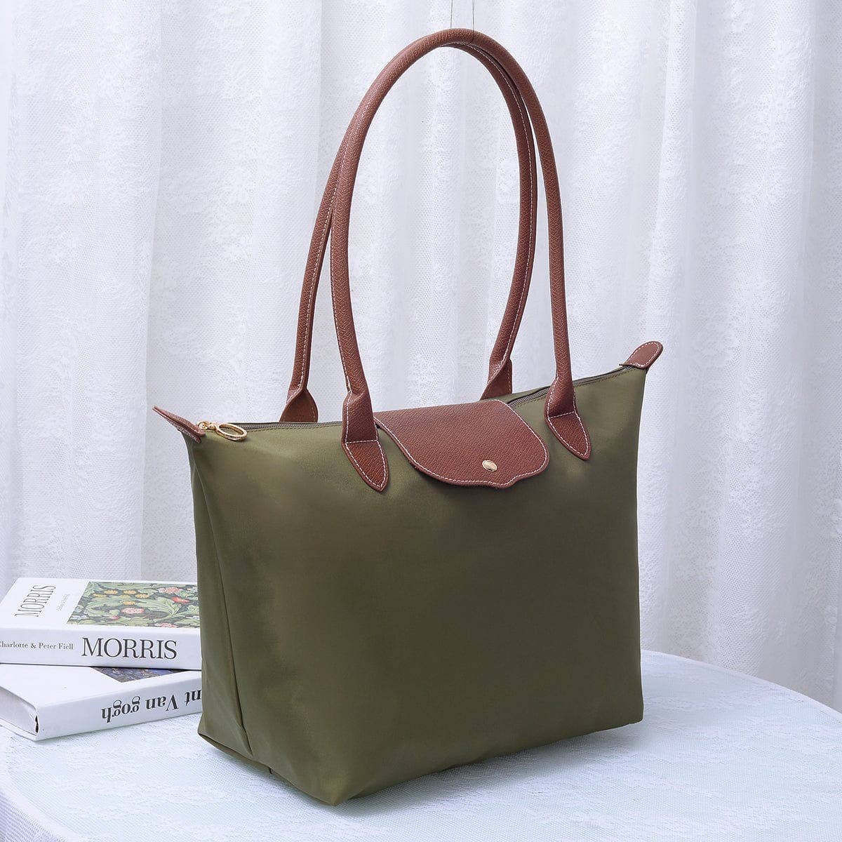 Trendy Nylon Zip Tote
