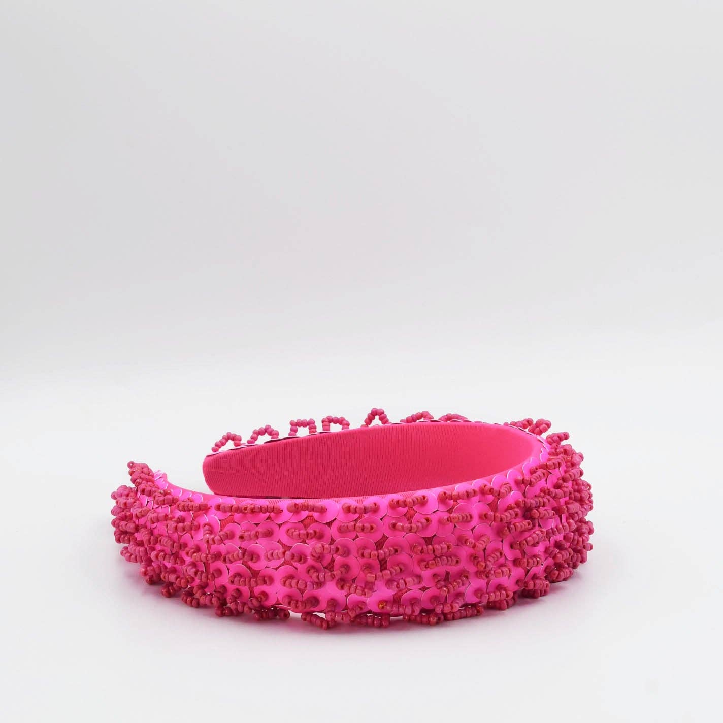 Beaded Bliss Hot Pink Headband