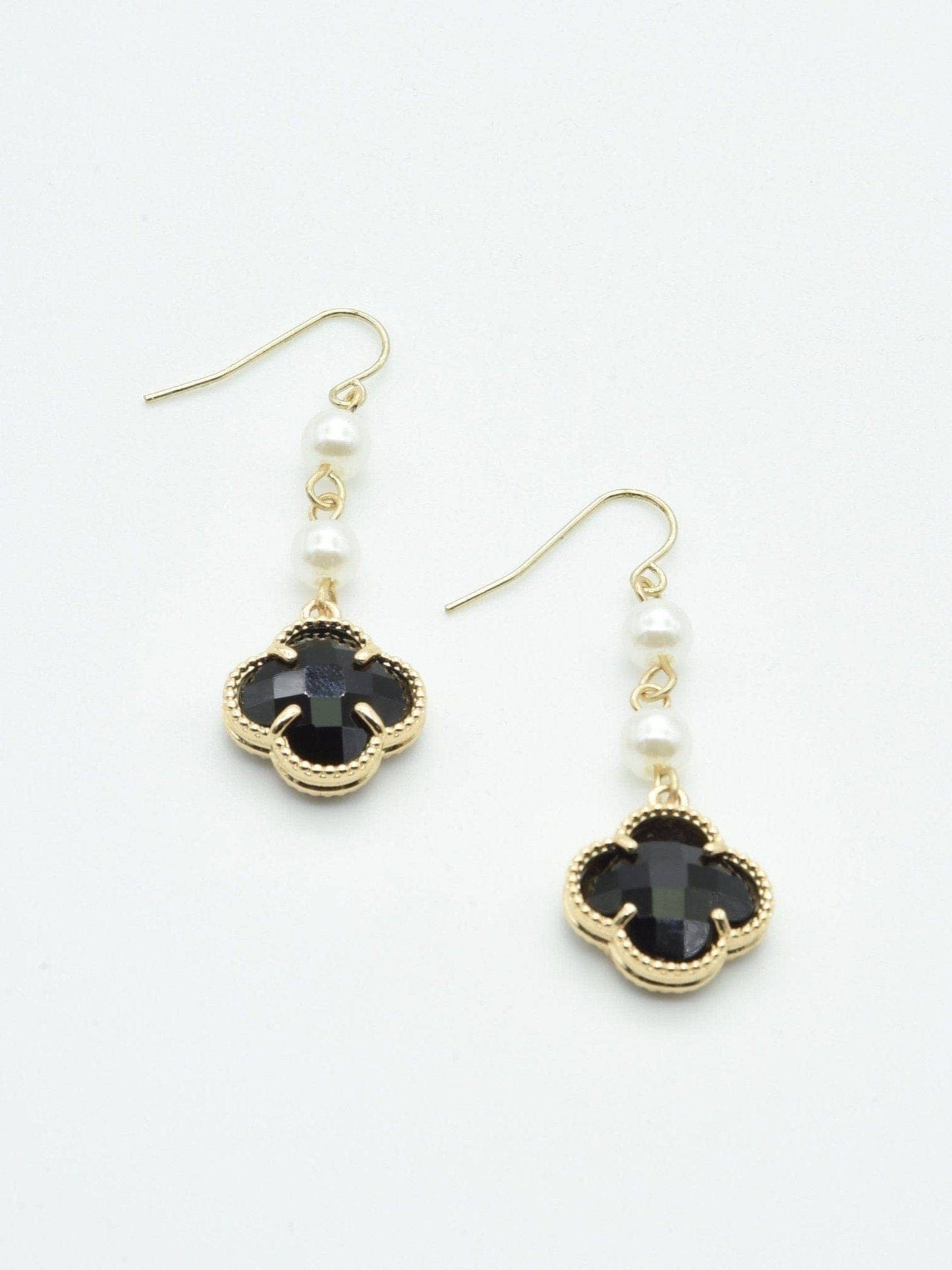 Clover Drop Earrings - Multiple Colors