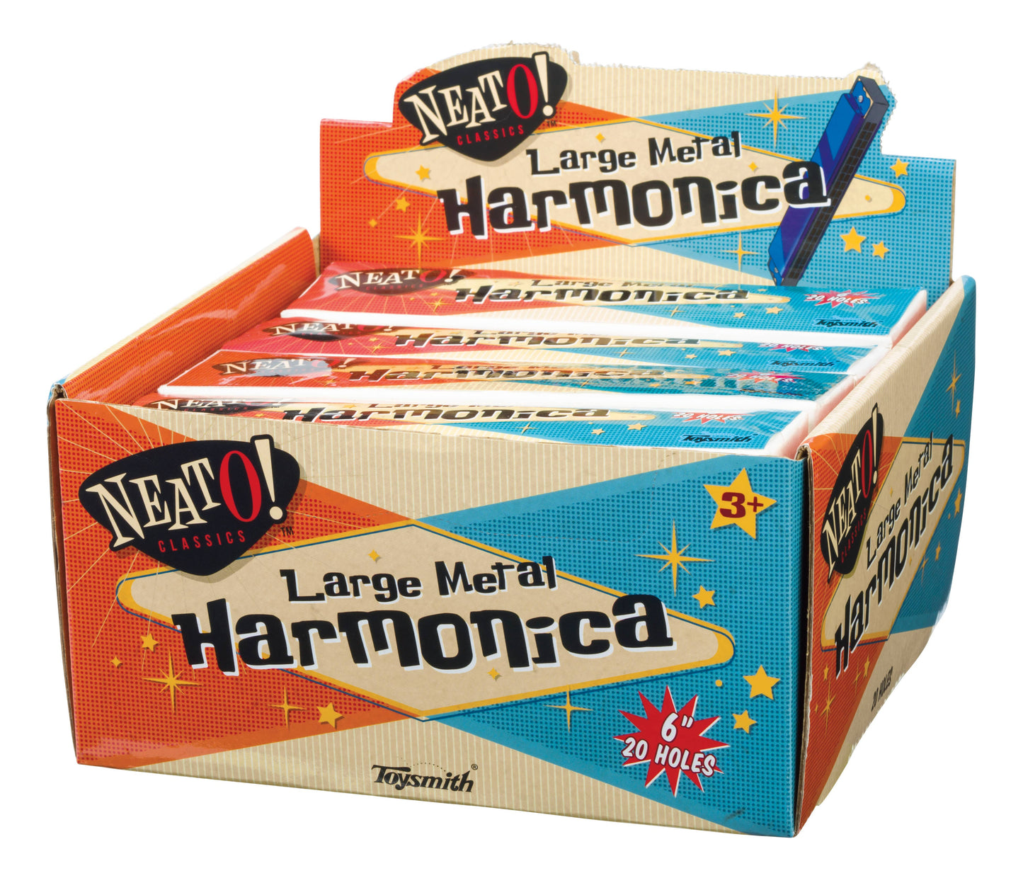 Neato! Large 6" Metal Harmonica