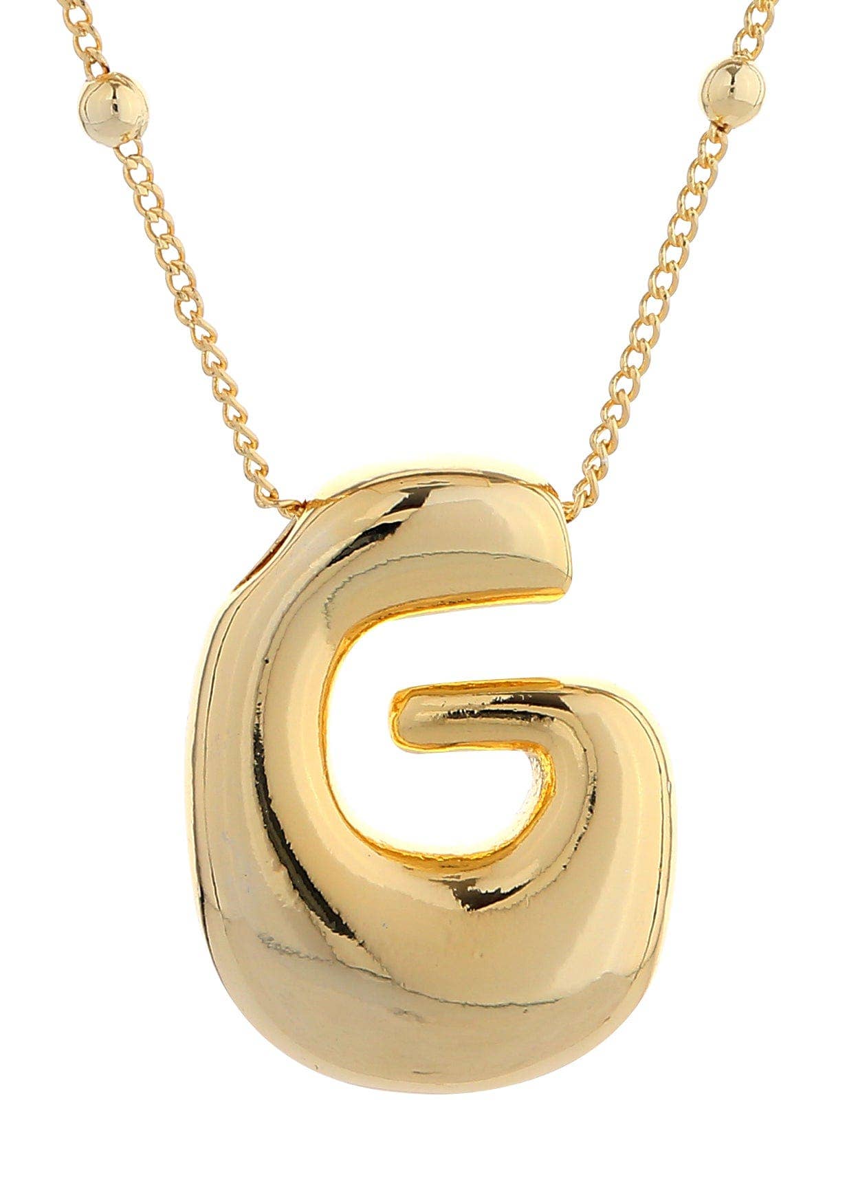 Bubble Initial Necklace