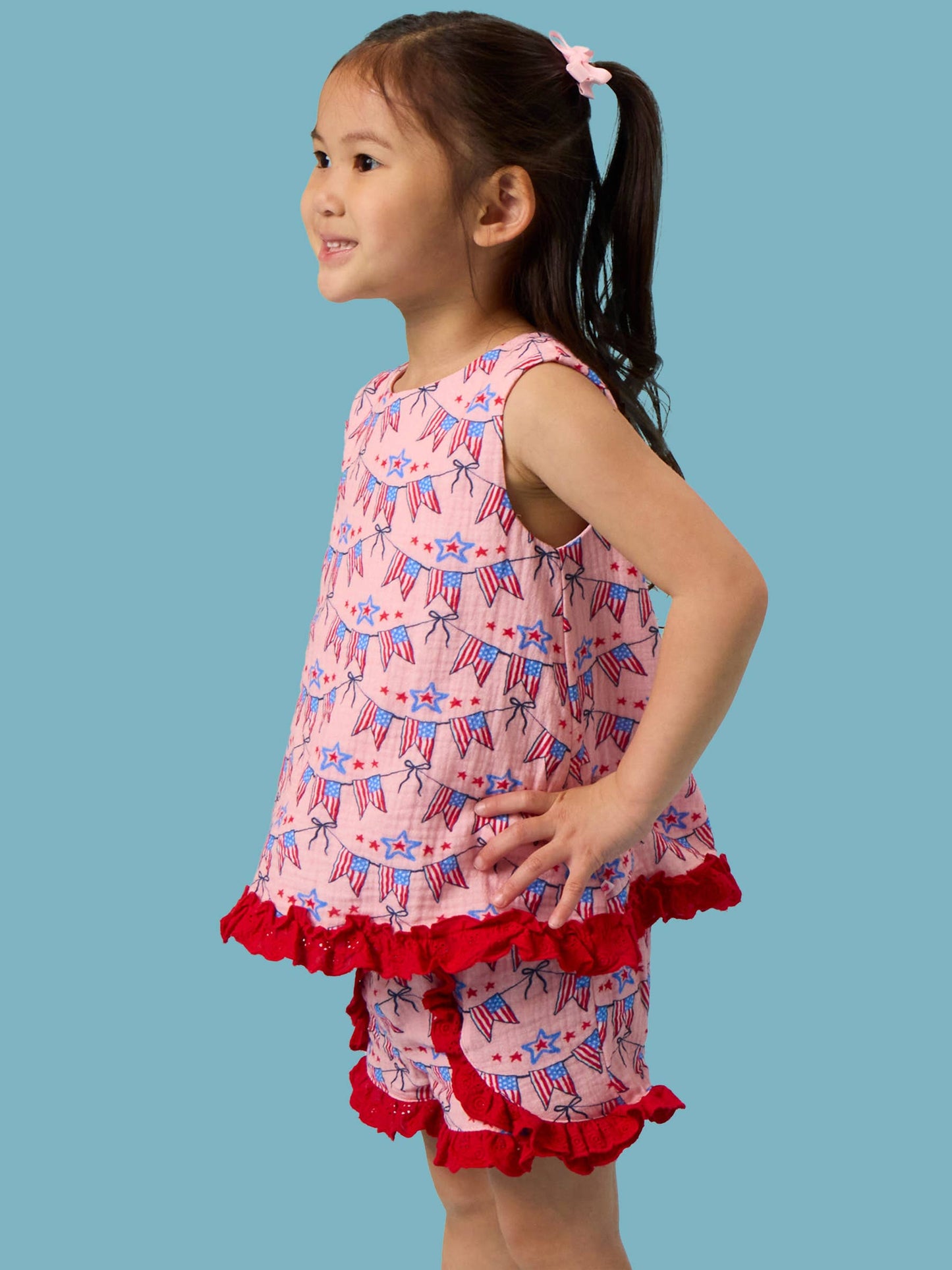 American Sweetheart Cotton Swing Top & Short Set