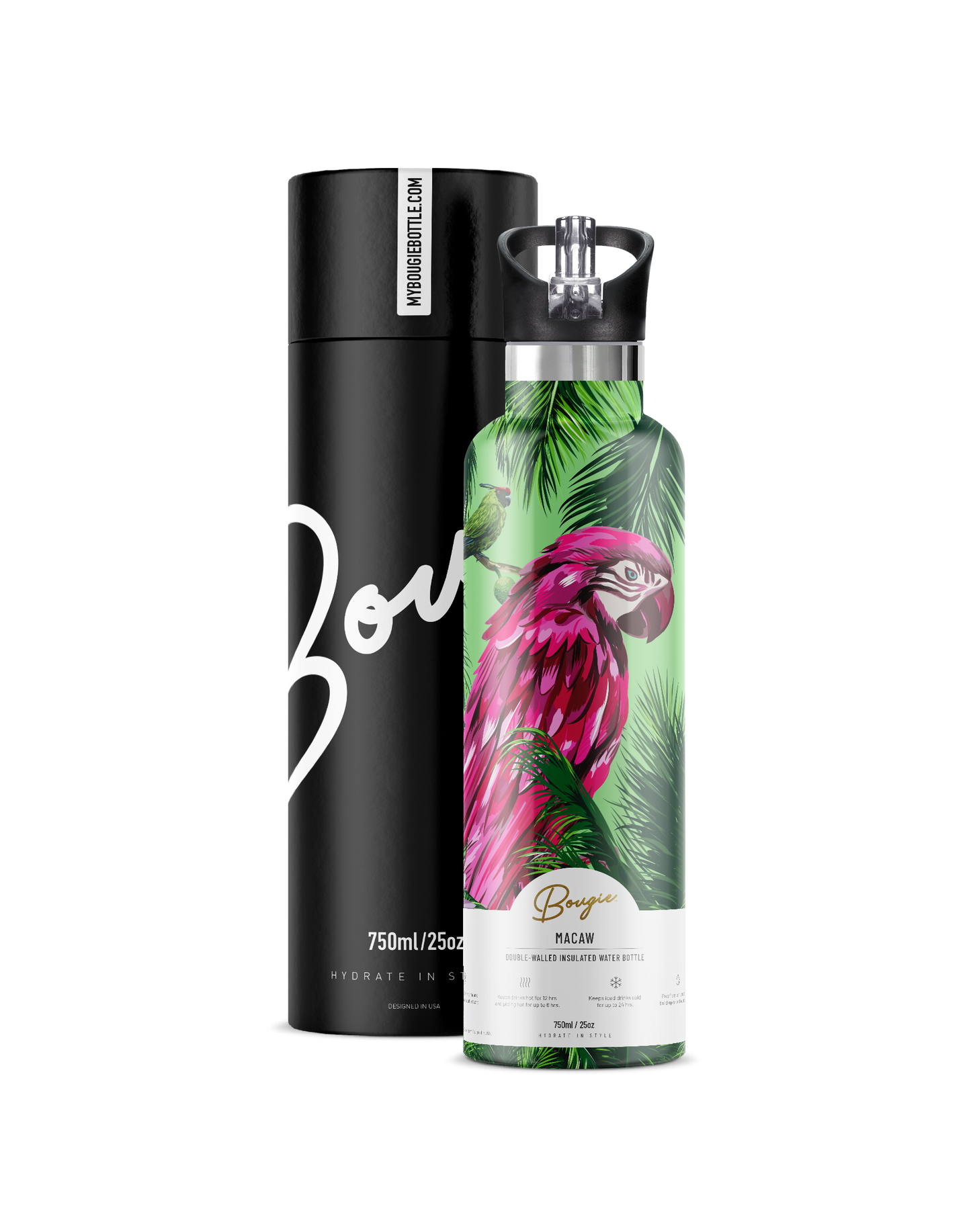 Bougie Macaw Water Bottle