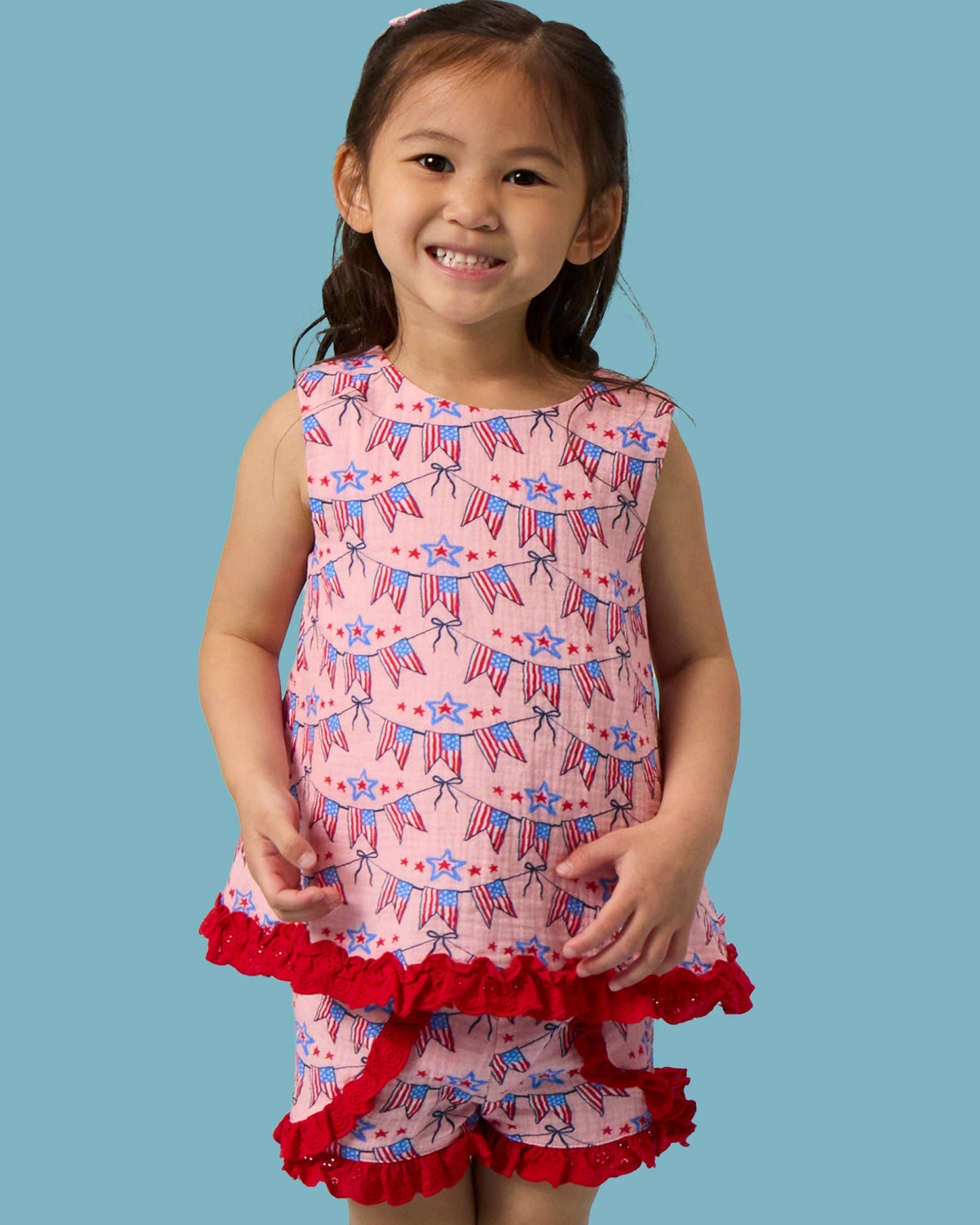 American Sweetheart Cotton Swing Top & Short Set
