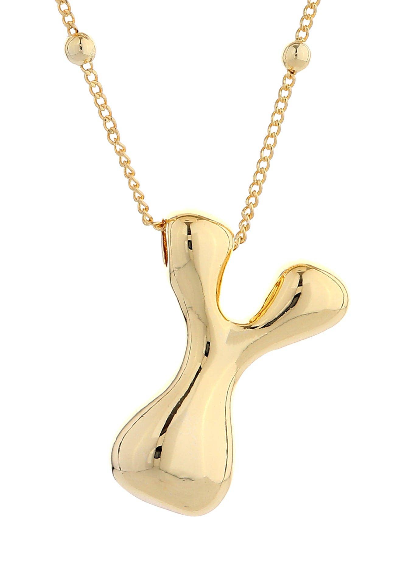 Bubble Initial Necklace