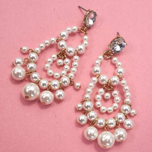 Pear Chandelier Drop Earrings