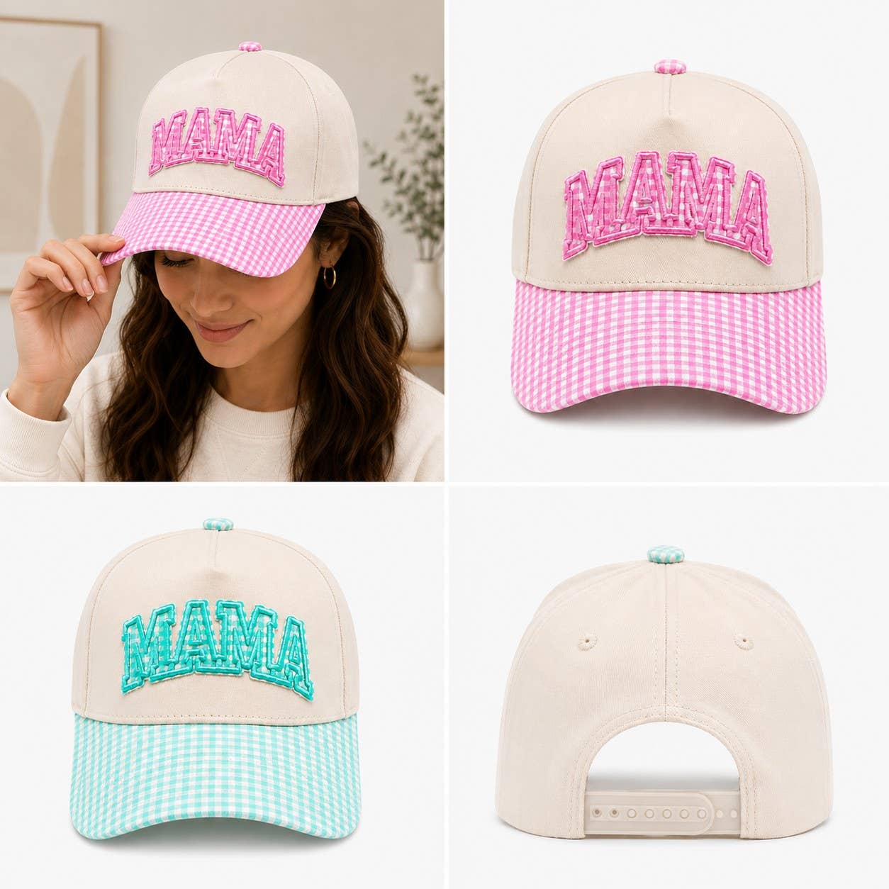 Mama Embroidered Patch Trucker Hats