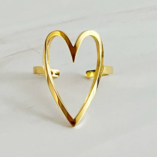 Open Heart Lovely Ring