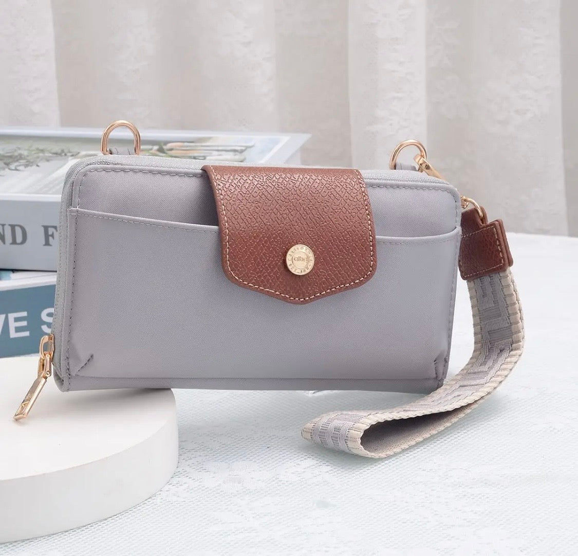 Mila Cloud Smartphone Wallet Crossbody with Boho Wristlet