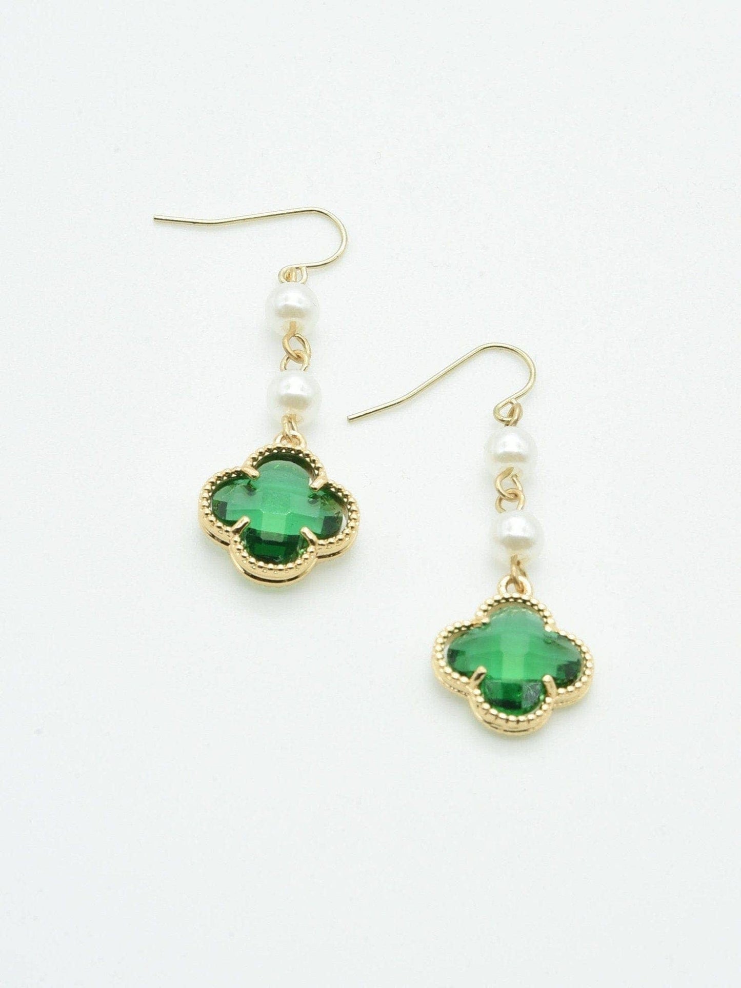 Clover Drop Earrings - Multiple Colors