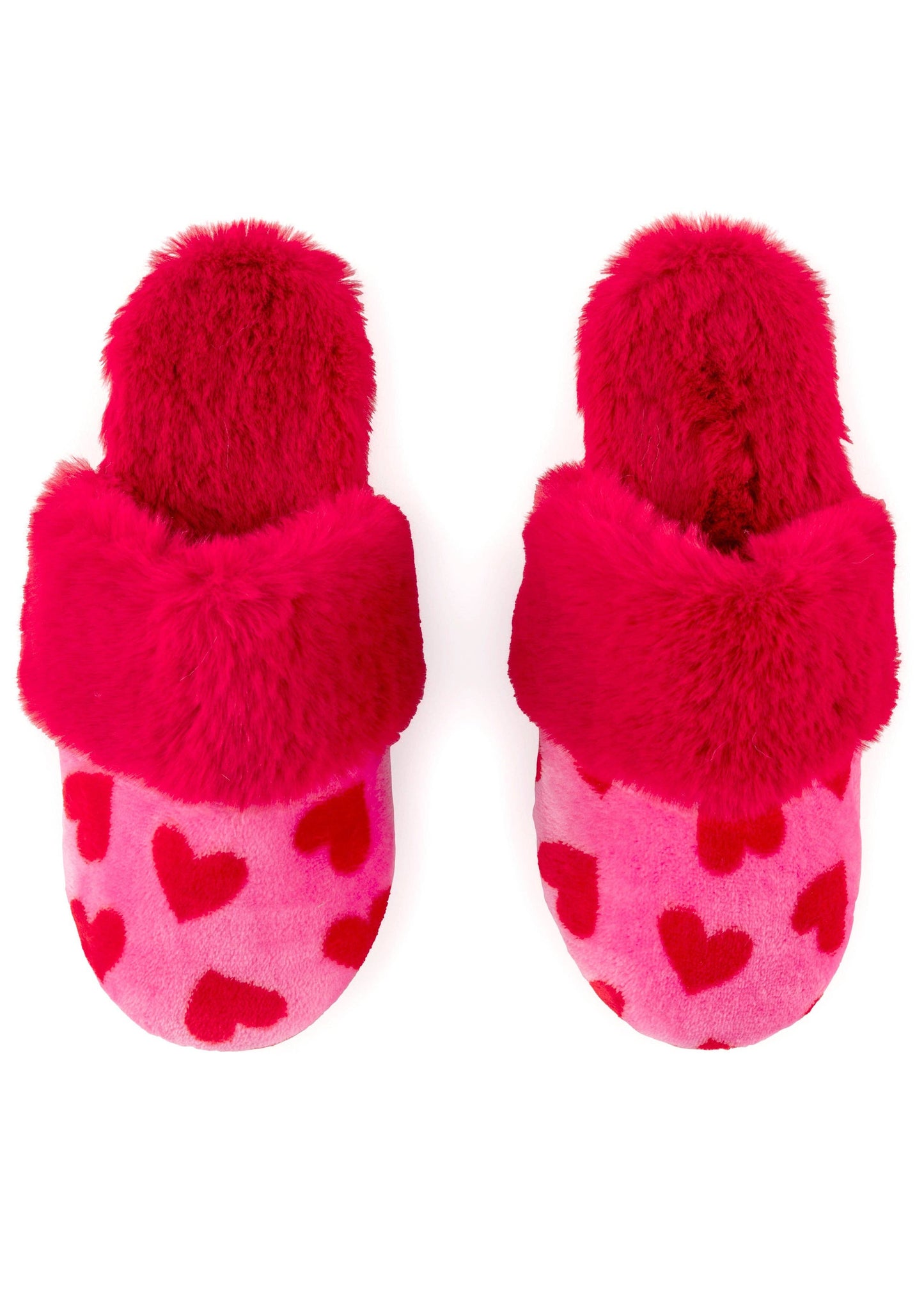 Felicity Hearts Plush Slippers