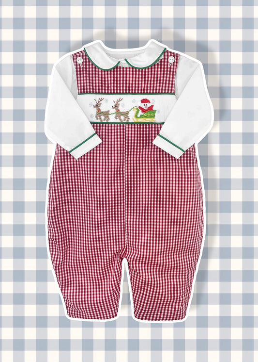 Christmas Longall with Hand Picture Smocking