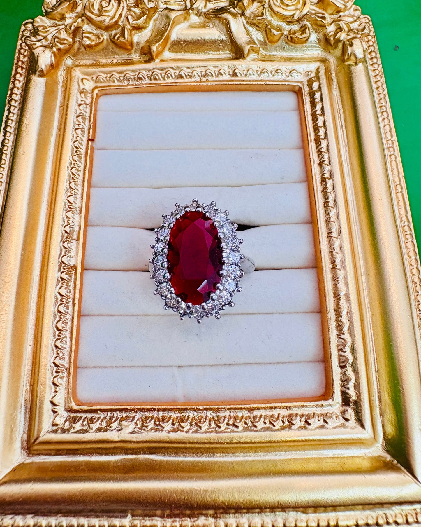 Crimson Empress Grand Cocktail Ring