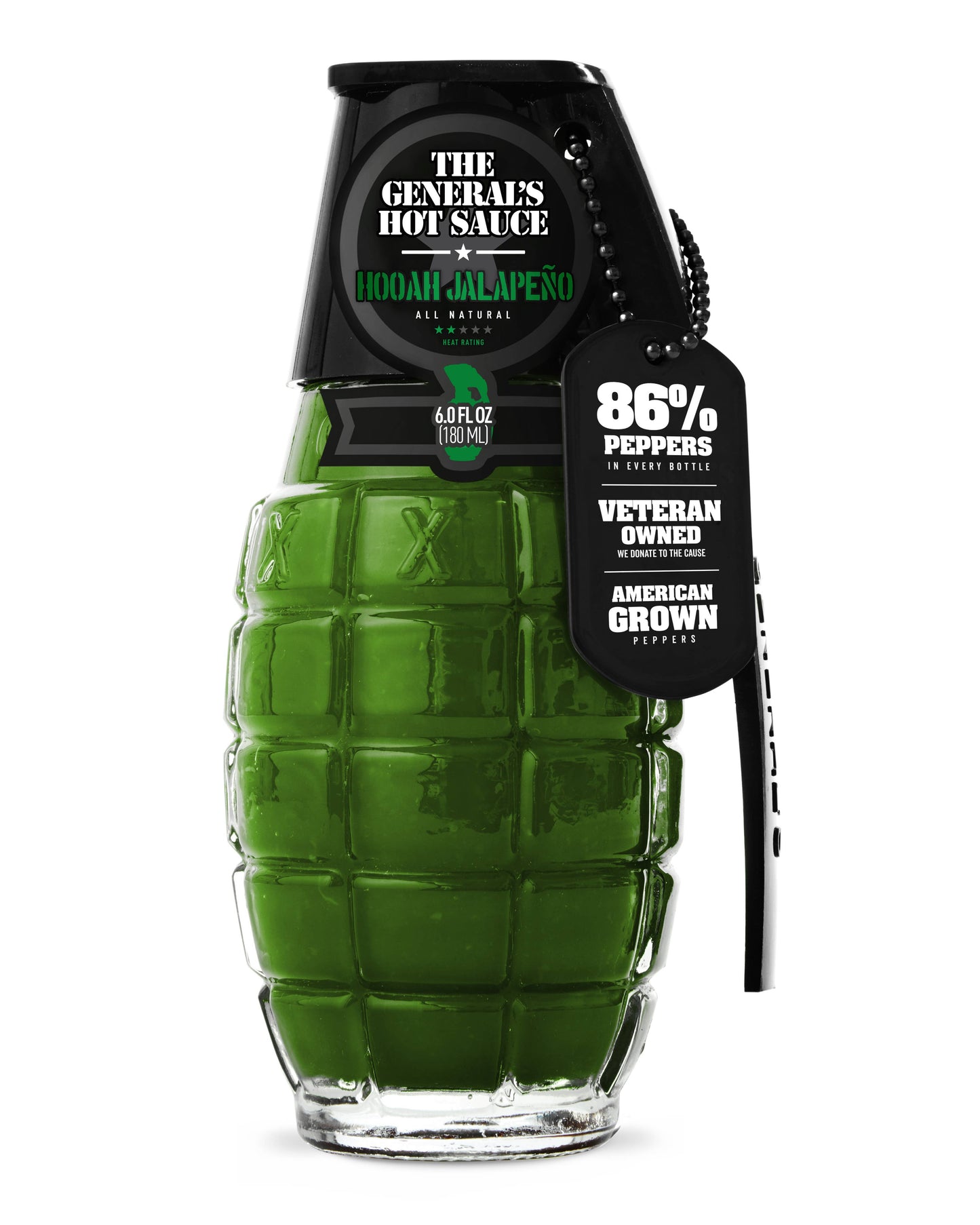 HOOAH Jalapeño- The General's Hot Sauce