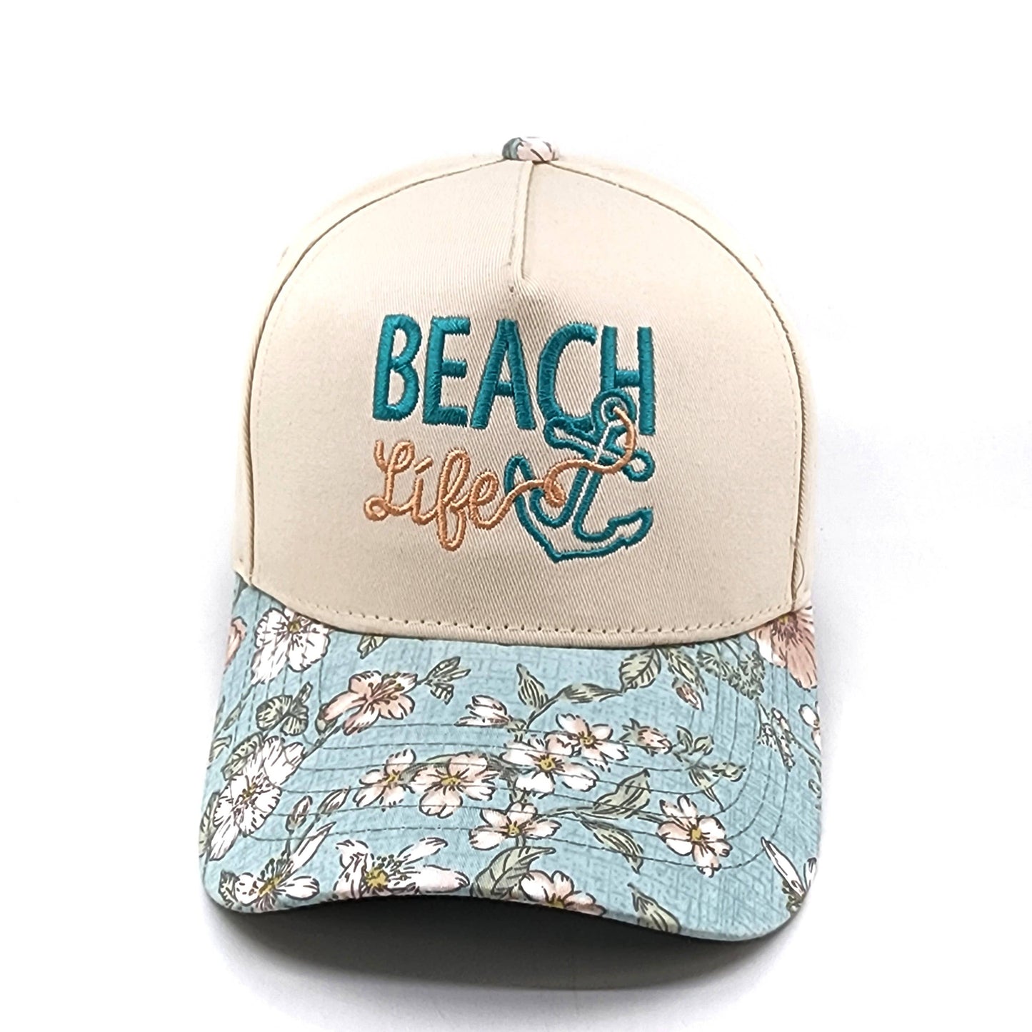 Beach Life Embroidered Trucker Hat