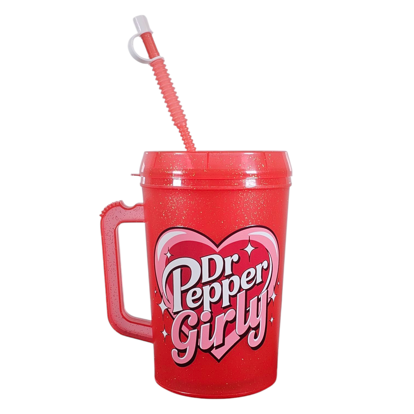 Dr Pepp Girly HIP SIPS Mega Trucker Mug 34oz