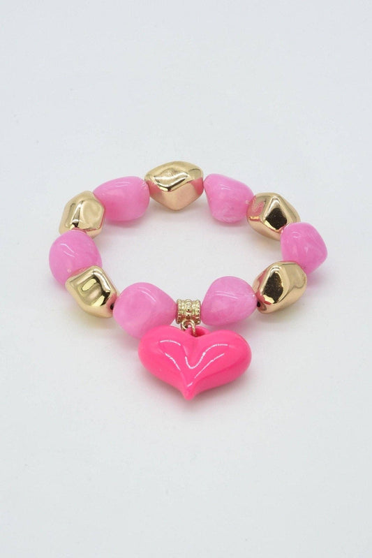 Fiona Heart Charm Bracelet