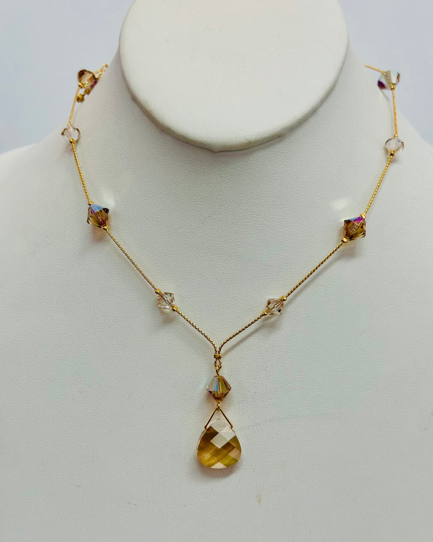 Vintage Narragansett Champagne Drop Necklace