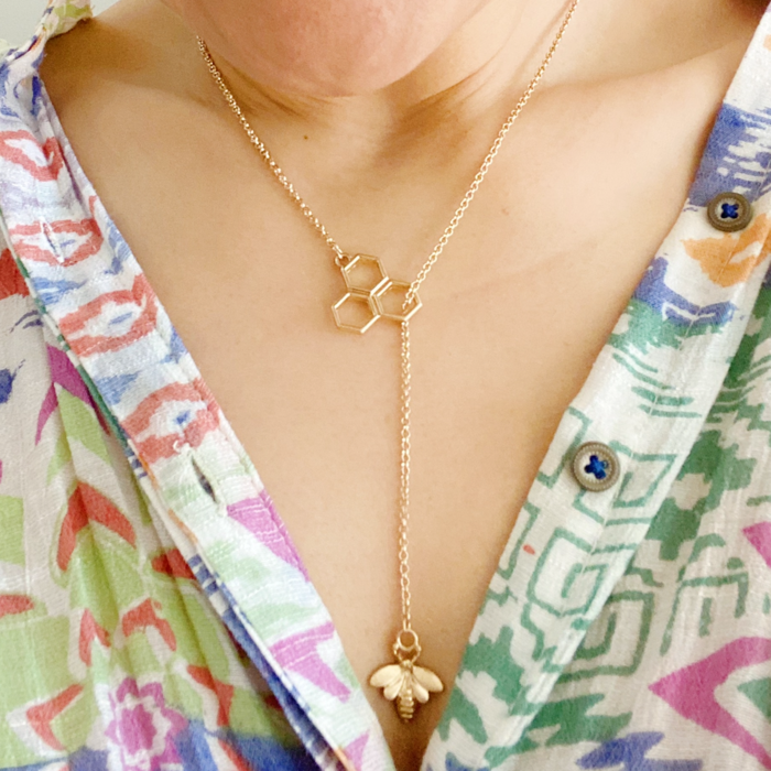 Bee With Me Hive Necklace