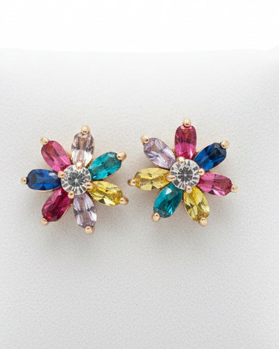 Clarity Flower Cluster Earrings