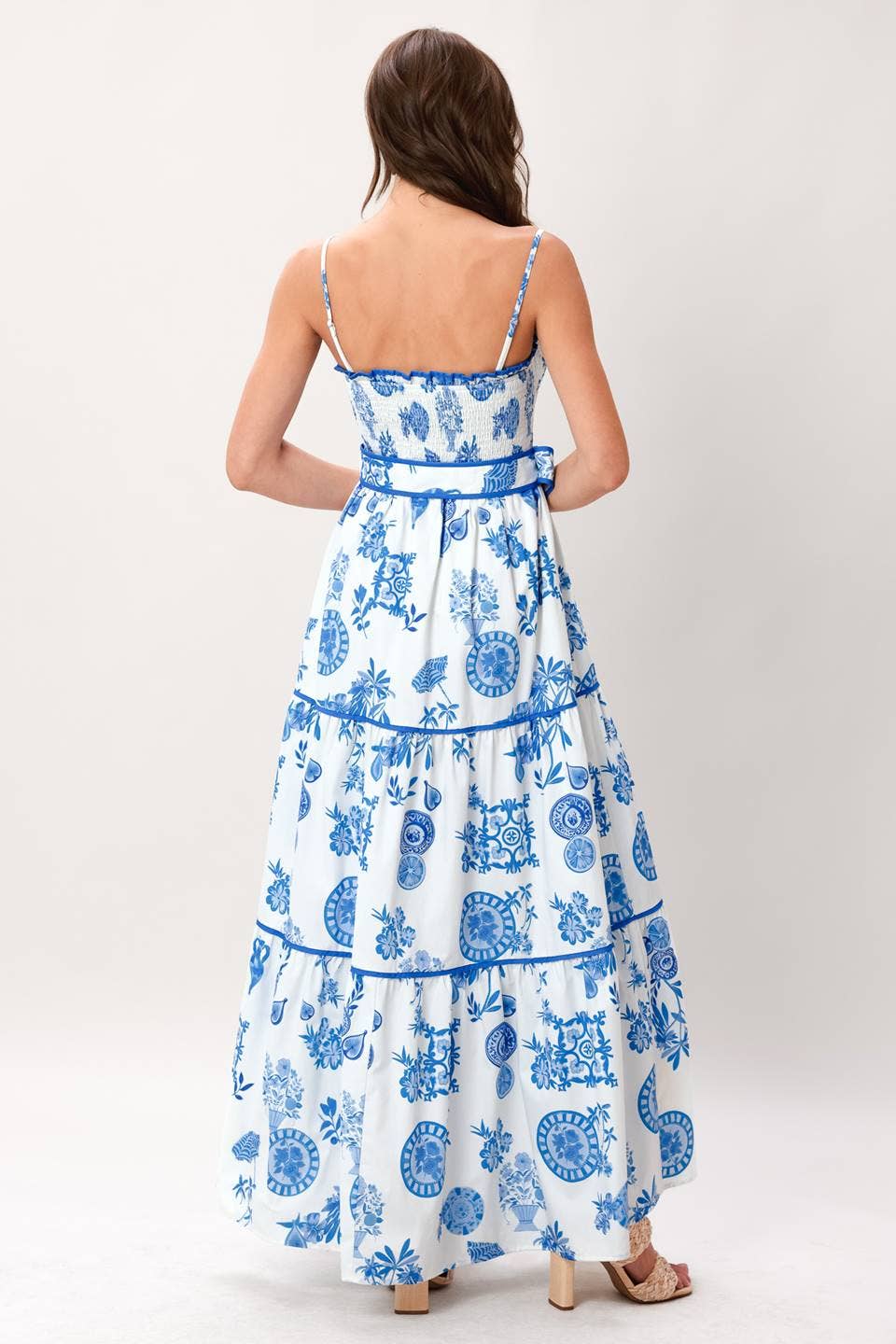 Blue Belle Belted Maxi