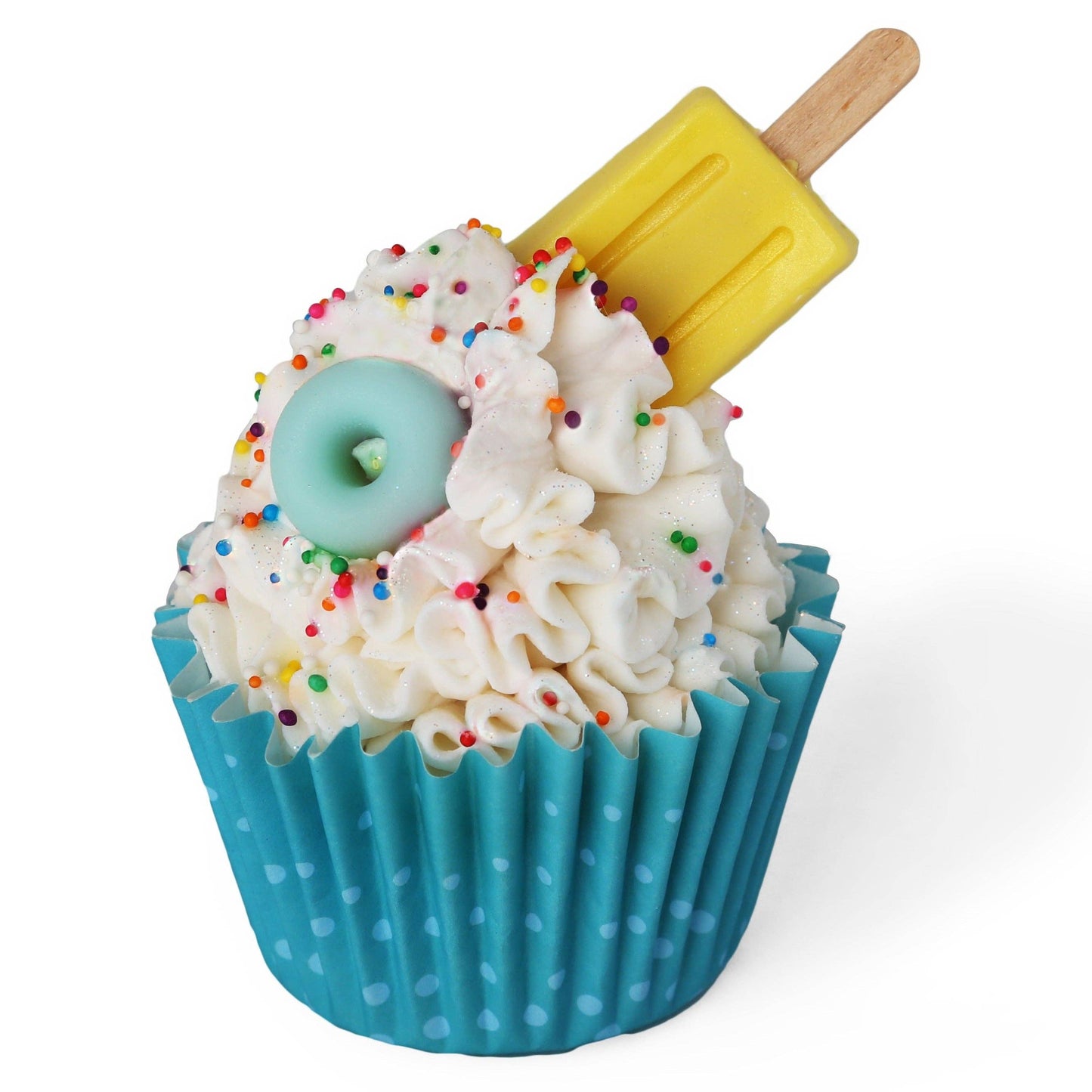 Handmade Pool Party Cupcake Soap- Frosted Mango