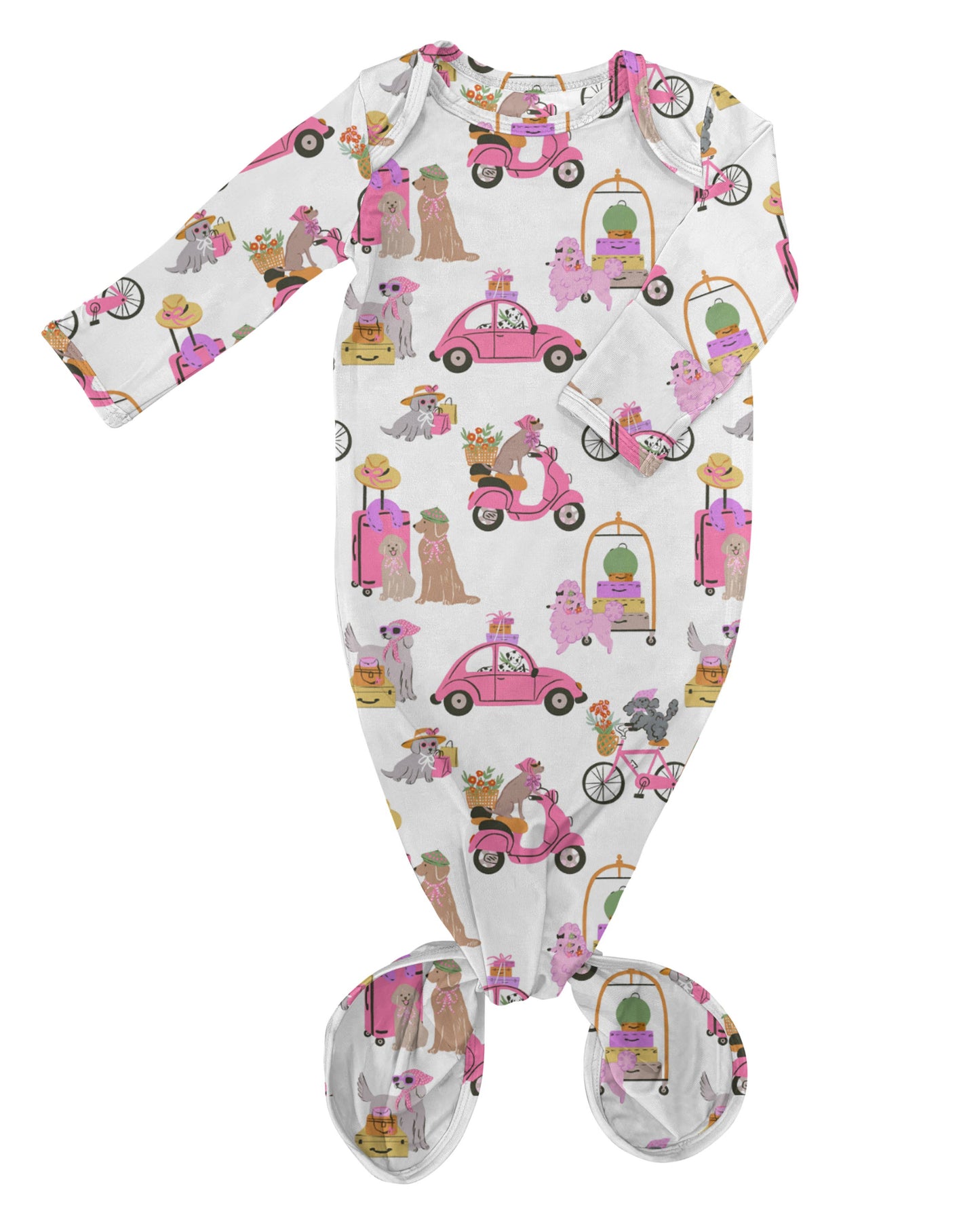 Puppy Chic (Posh Travel Dogs) Knotted Infant Gown 